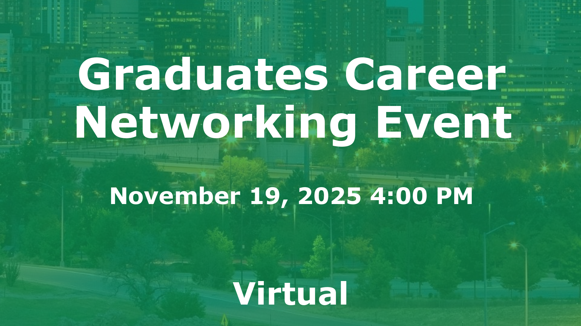 Graduates Career Networking Event event image